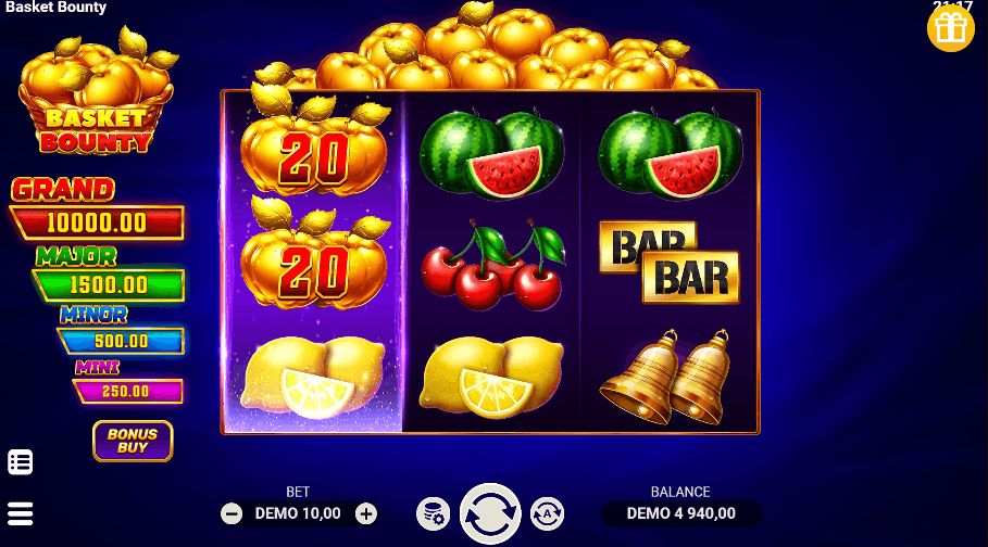 Basket Bounty Apple Harvest Bonus — Evoplay Slot-Mechanik